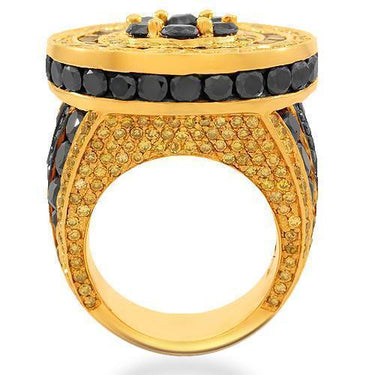 14K Solid Yellow Gold Mens Diamond Pinky Ring 15.90 Ctw